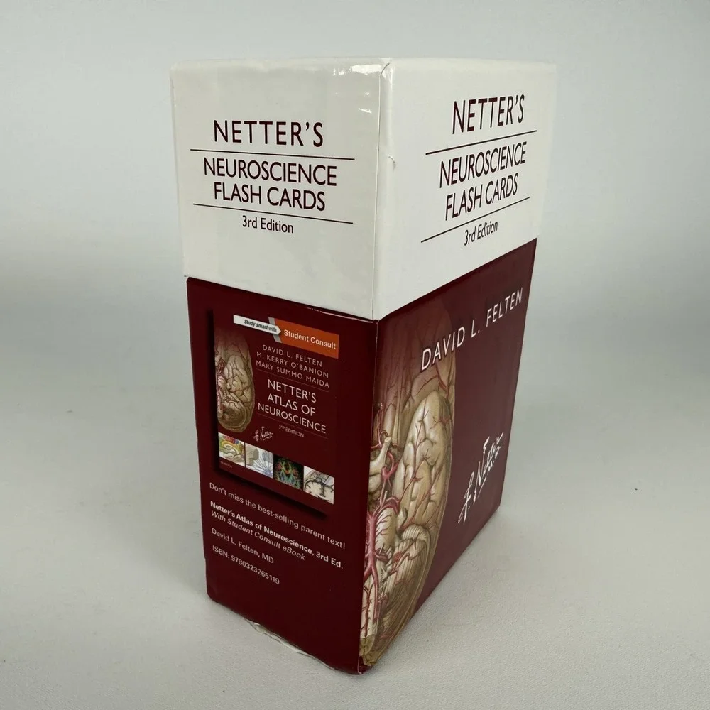Netter's Neuroscience Flash Cards 3rd Edition‎ by David L. Felten - Used